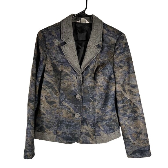 CJ Christopher Banks Women Jacket Blazer‎ Size Medium Lined Button Career Casual - Picture 1 of 10